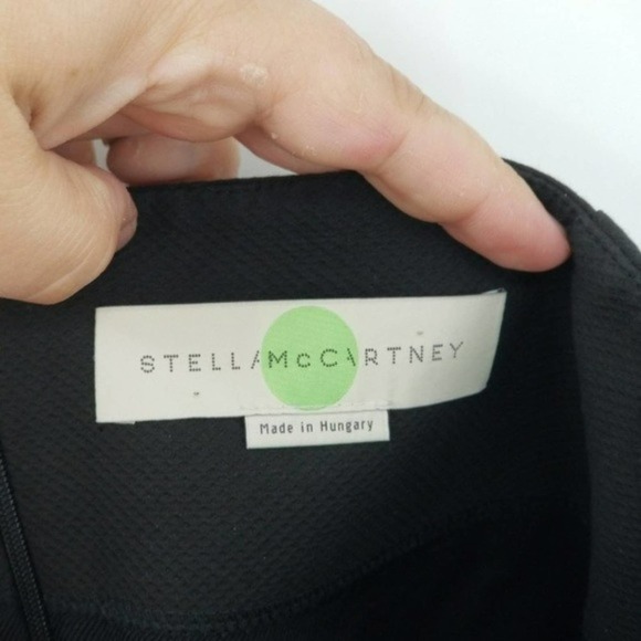 Stella McCartney Black Embroidered Flower Detail Mini A-Line Skirt Size Medium - Picture 3 of 7